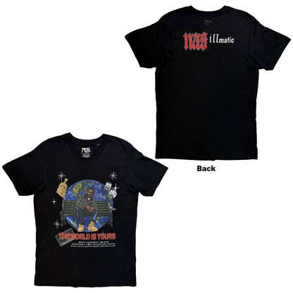NAS - THE WORLD IS YOURS - T-Shirt Black