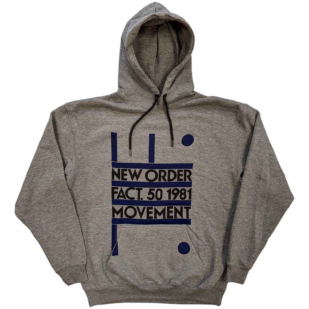 NEW ORDER - MOVEMENT - Pullover Hoodie Grey