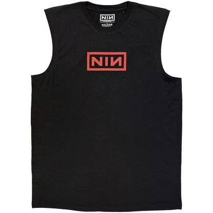 NINE INCH NAILS - RED LOGOS - Vest T-Shirt Black