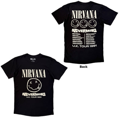 NIRVANA - TOUR '91 - Carbon T-Shirt Black