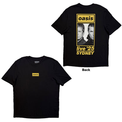 OASIS - SYDNEY HALF FACES FAN STORE - T-Shirt Black