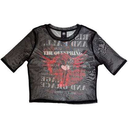 THE OFFSPRING - RISE & FALL - Ladies Crop Top Black