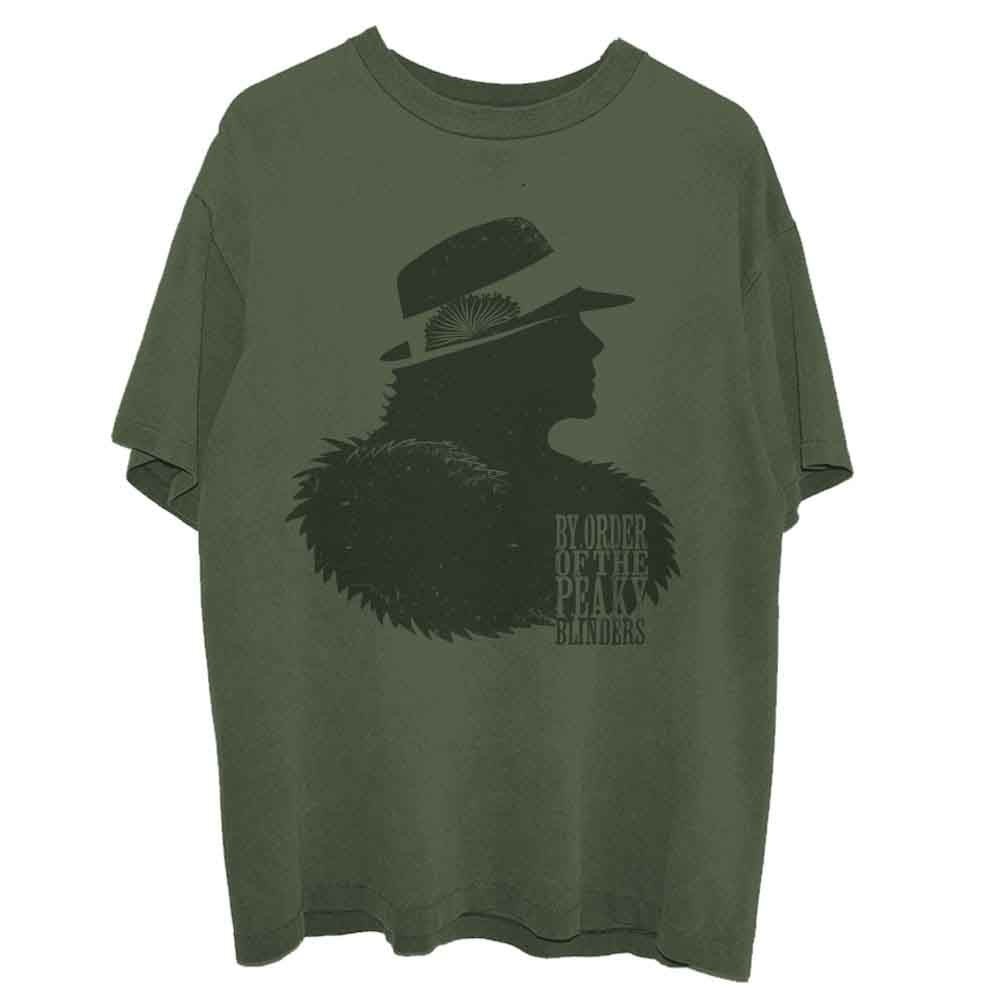 PEAKY BLINDERS - POLLY OUTLINE - T-Shirt Green