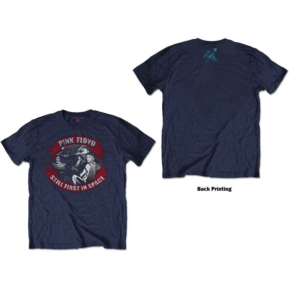 PINK FLOYD - FIRST IN SPACE VIGNETTE - T-Shirt Blue