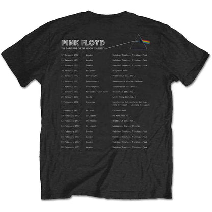 PINK FLOYD - DARK SIDE OF THE MOON 1972 TOUR - T-Shirt Black