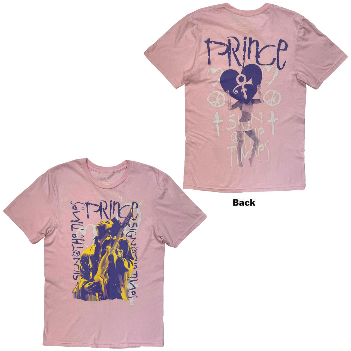 PRINCE - SIGN OF THE TIMES GUITAR - T-Shirt Pink