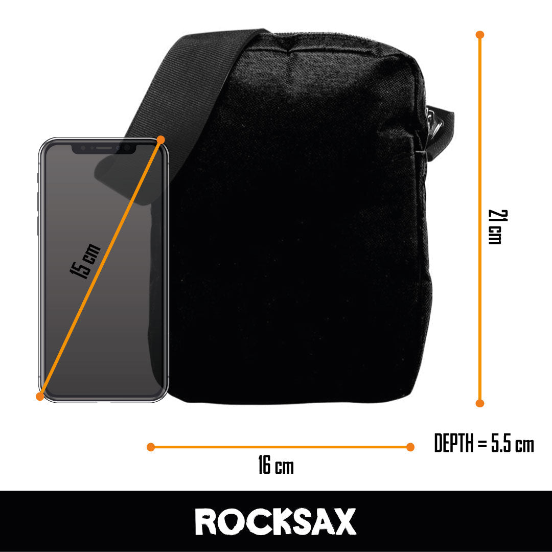 Rocksax Ed Sheeran Bolsa Crossbody - Patrón de símbolos