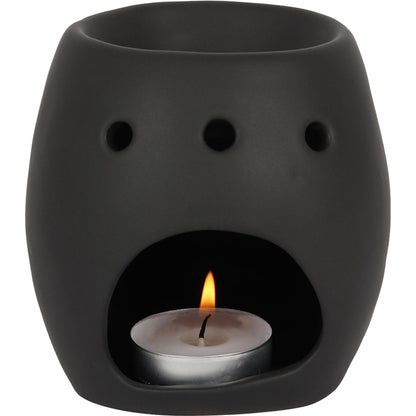 BLACK SKULL OIL BURNER - Skull Oil Burner