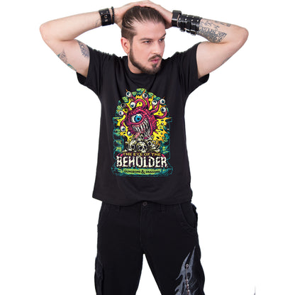 DUNGEONS AND DRAGONS - BEHOLDER COLOUR POP - Camiseta con estampado frontal Negro