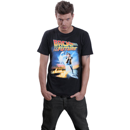 BACK TO THE FUTURE - POSTER - Front Print T-Shirt Black