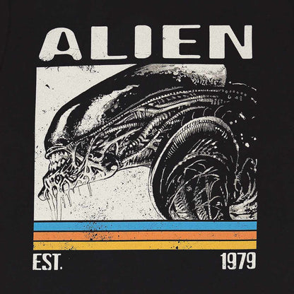 ALIEN - RETRO BARS - Camiseta con estampado frontal Negro