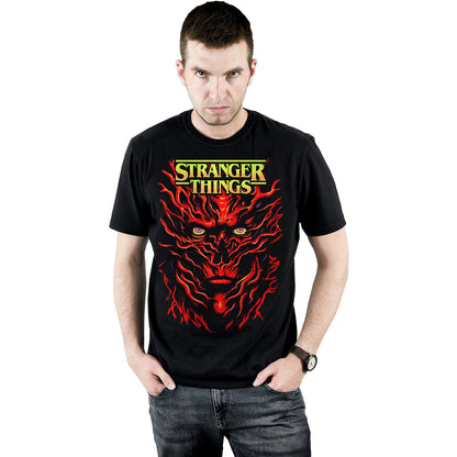 STRANGER THINGS - VECNA POSTERISADA - Camiseta con estampado frontal Negro
