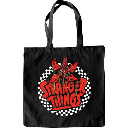 STRANGER THINGS - CÍRCULO A CUADROS - Bag 4 Life - Bolsa Tote Lienzo 80z Asa Larga