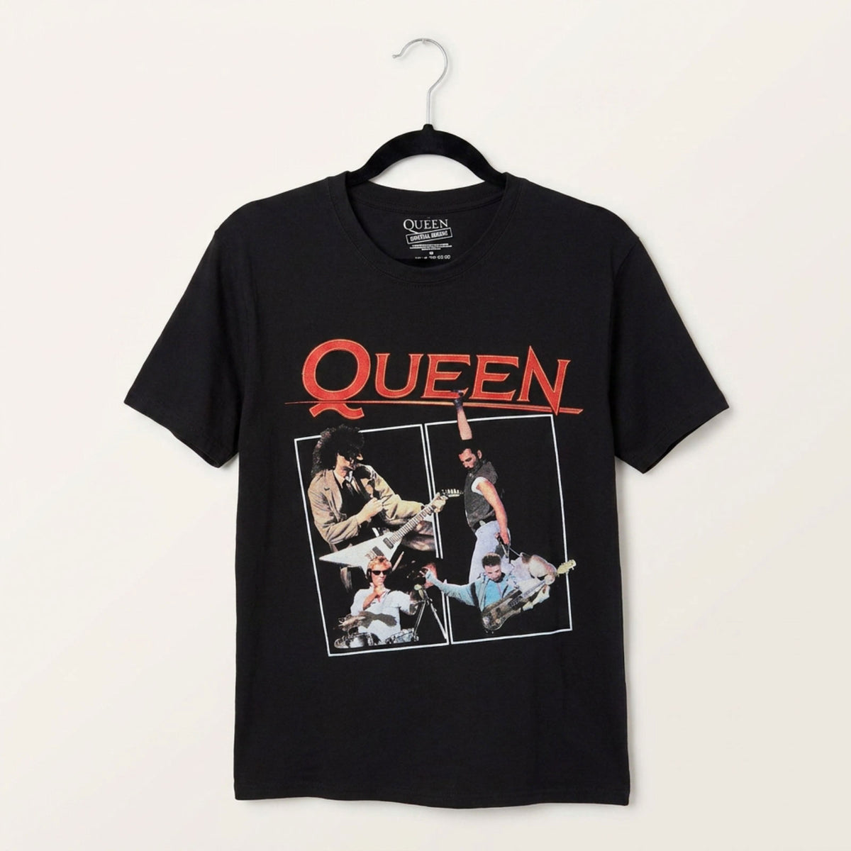 QUEEN - POSTER - Carbon T-Shirt Black