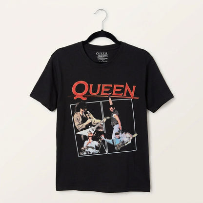 QUEEN - POSTER - Carbon T-Shirt Black
