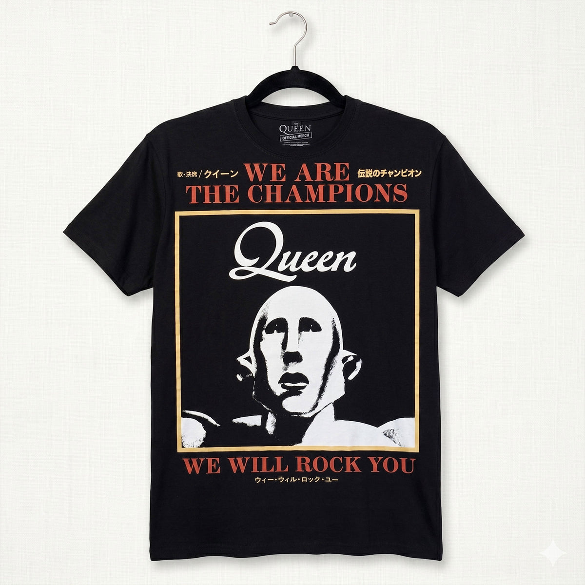 QUEEN - WE ARE THE CHAMPIONS - Carbon T-Shirt Black