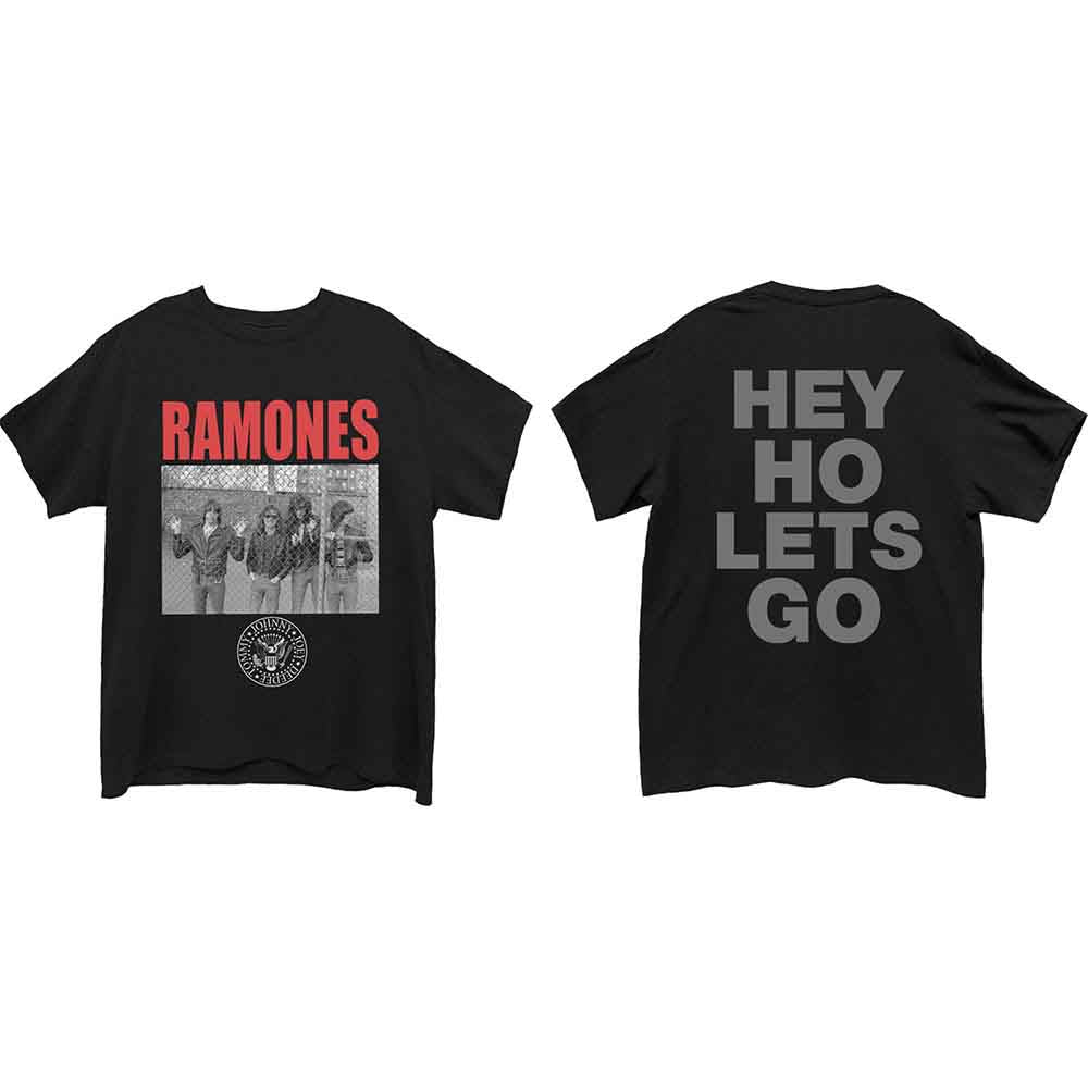 RAMONES - CAGE PHOTO - T-Shirt Black