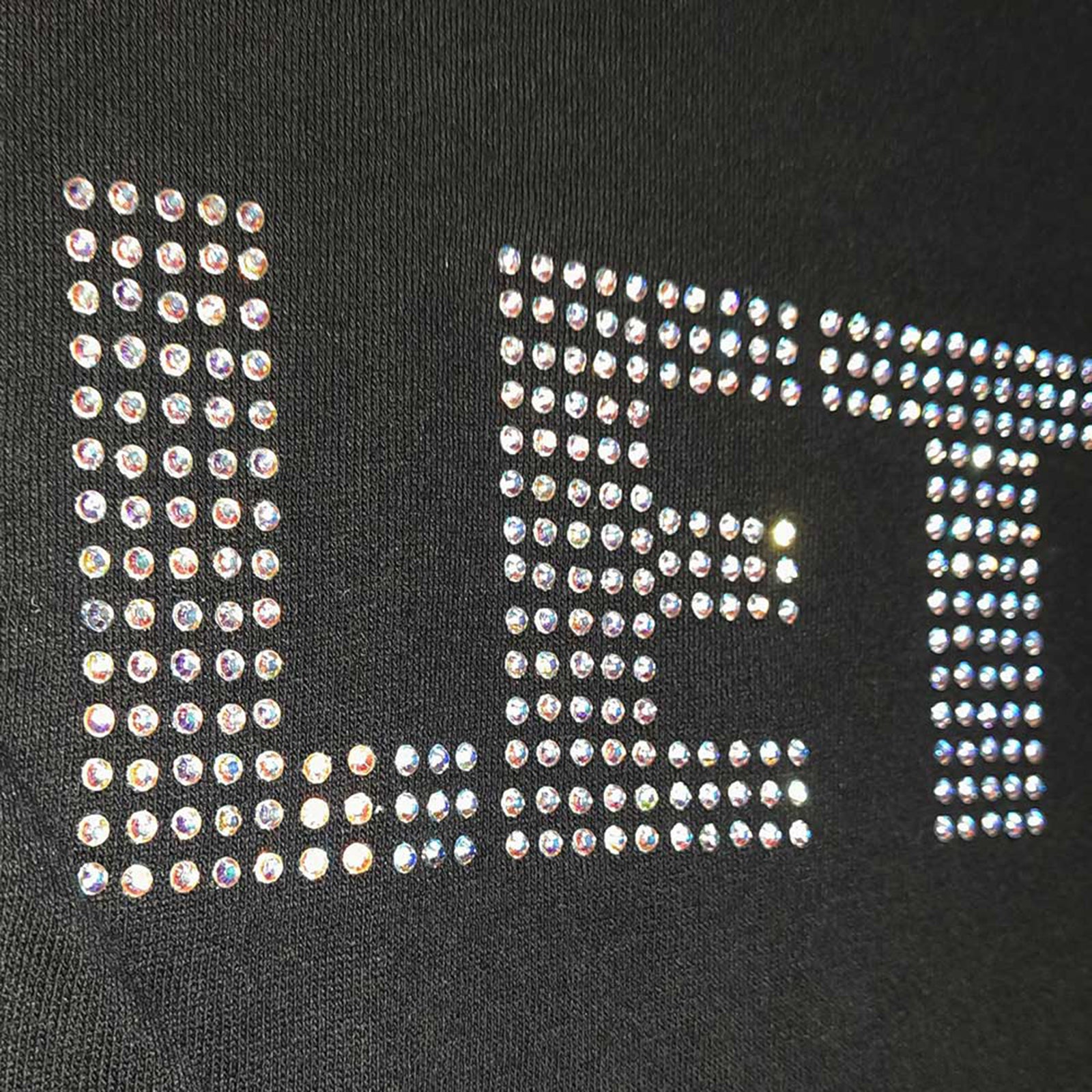 BEATLES, THE - LET IT BE CRYSTALS - Ladies T-Shirt Black (Embellished)