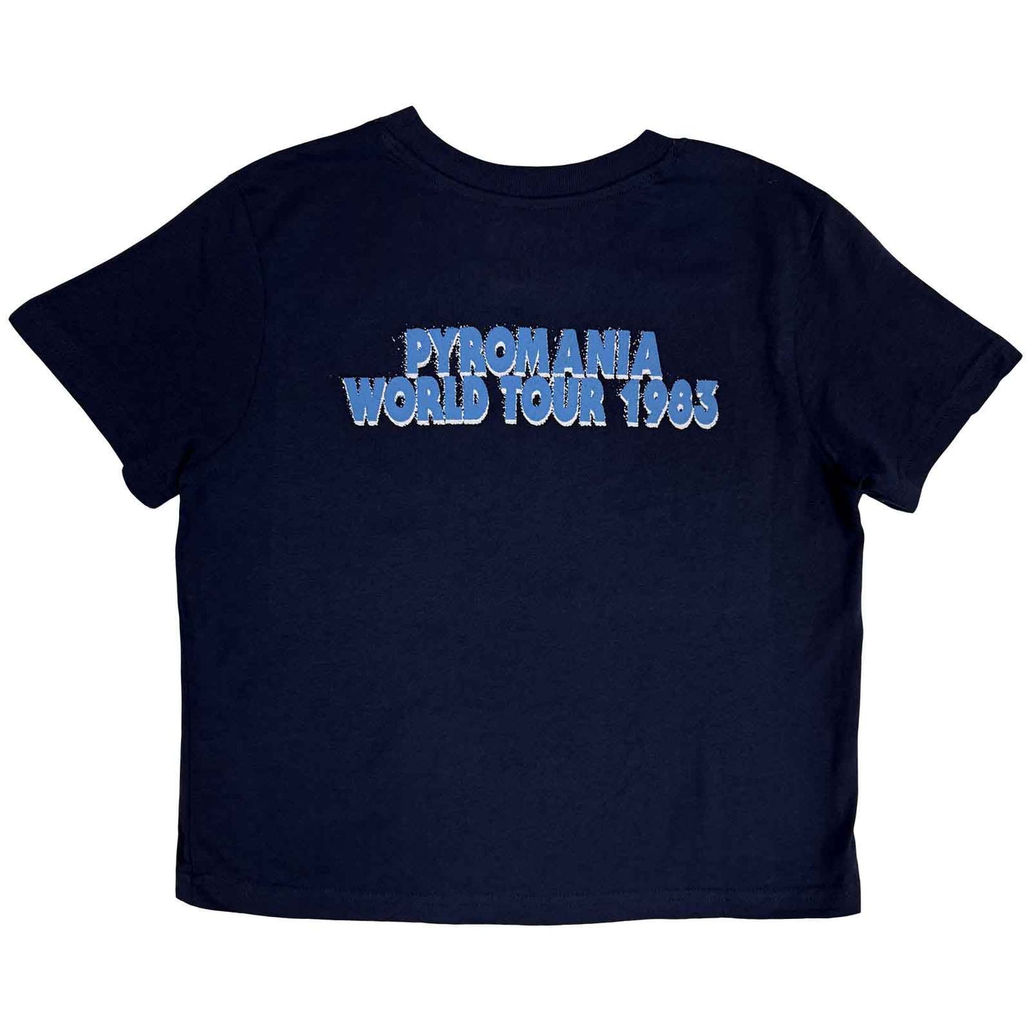DEF LEPPARD - PYRO TOUR - Crop Top Blue (Back Print)