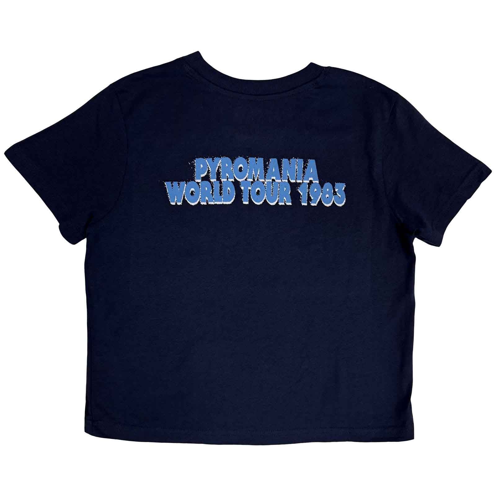 DEF LEPPARD - PYRO TOUR - Crop Top Blue (Back Print)