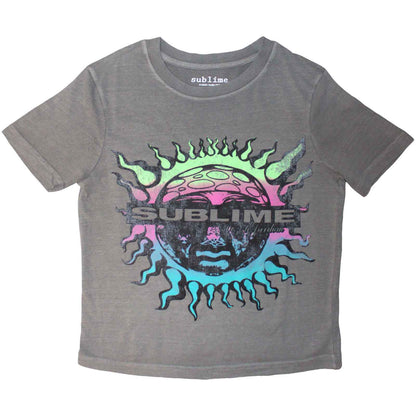 SUBLIME - GRADIENT SUN - Crop Top Gris