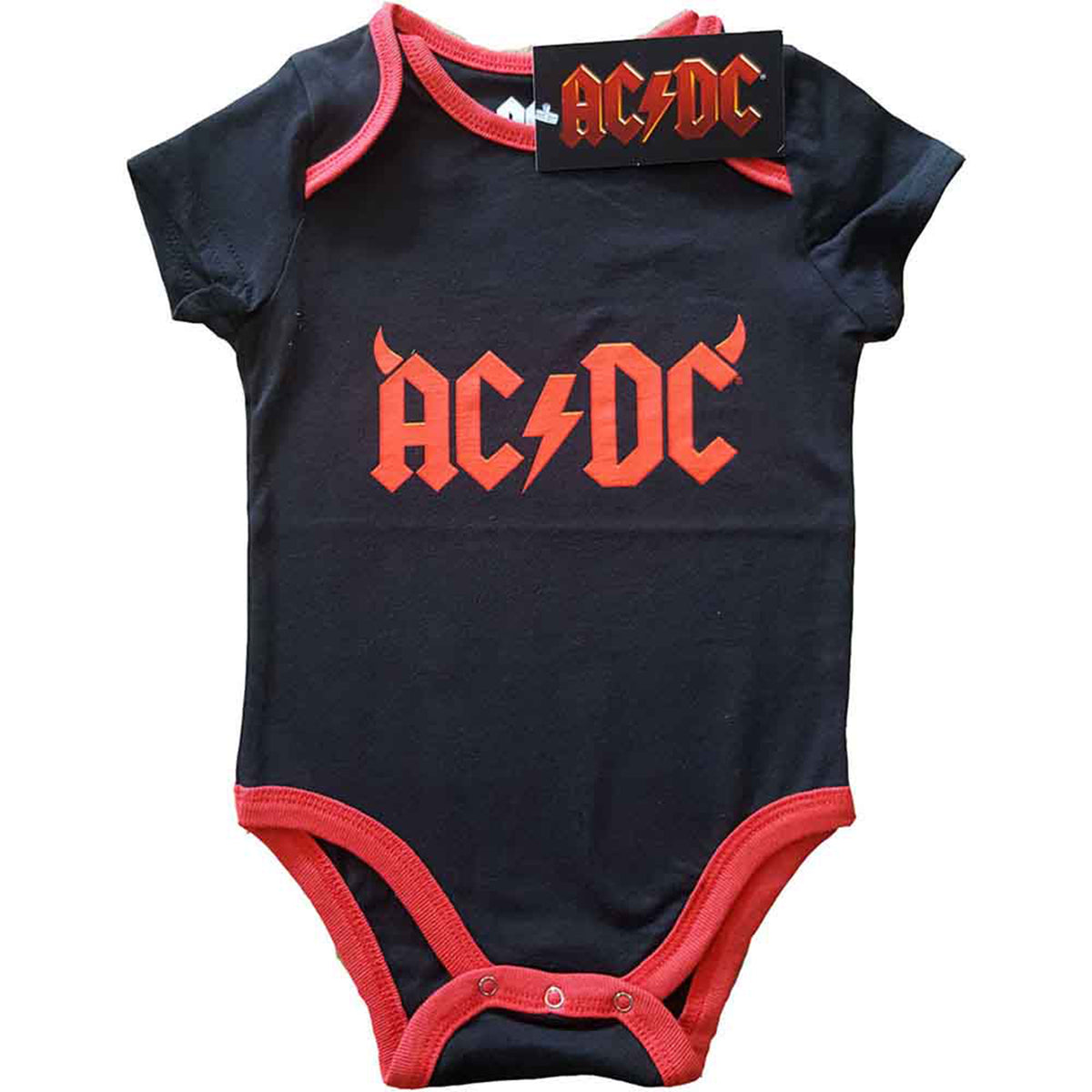 AC/DC - HORNS - Baby Grow Black