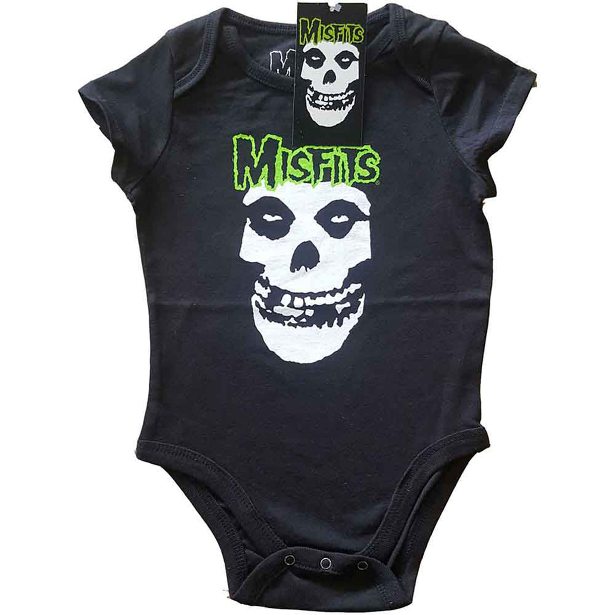 MISFITS - SKULL & LOGO - Baby Grow Black