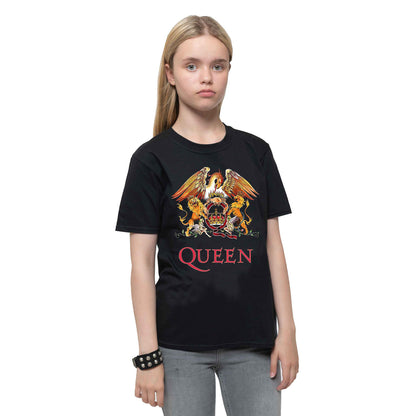 QUEEN - CLASSIC CREST - Kids T-Shirt Black