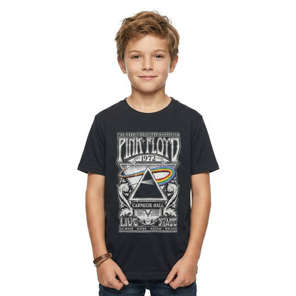PINK FLOYD - CARNEGIE HALL POSTER - Kids T-Shirt Black