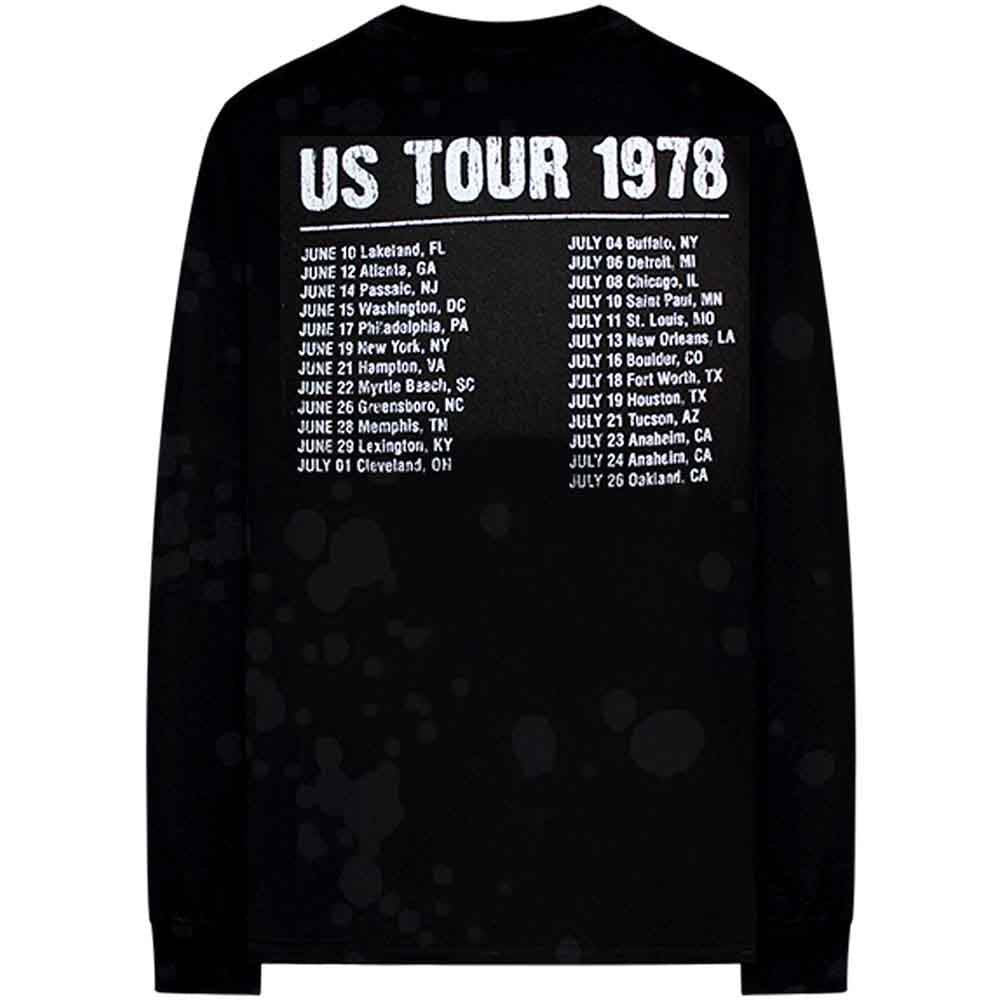 THE ROLLING STONES - US TOUR '78 - Long Sleeve T-Shirt Black