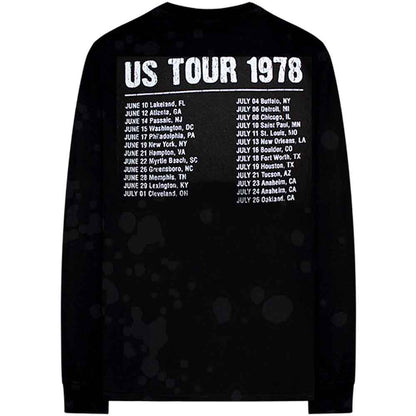 THE ROLLING STONES - US TOUR '78 - Long Sleeve T-Shirt Black