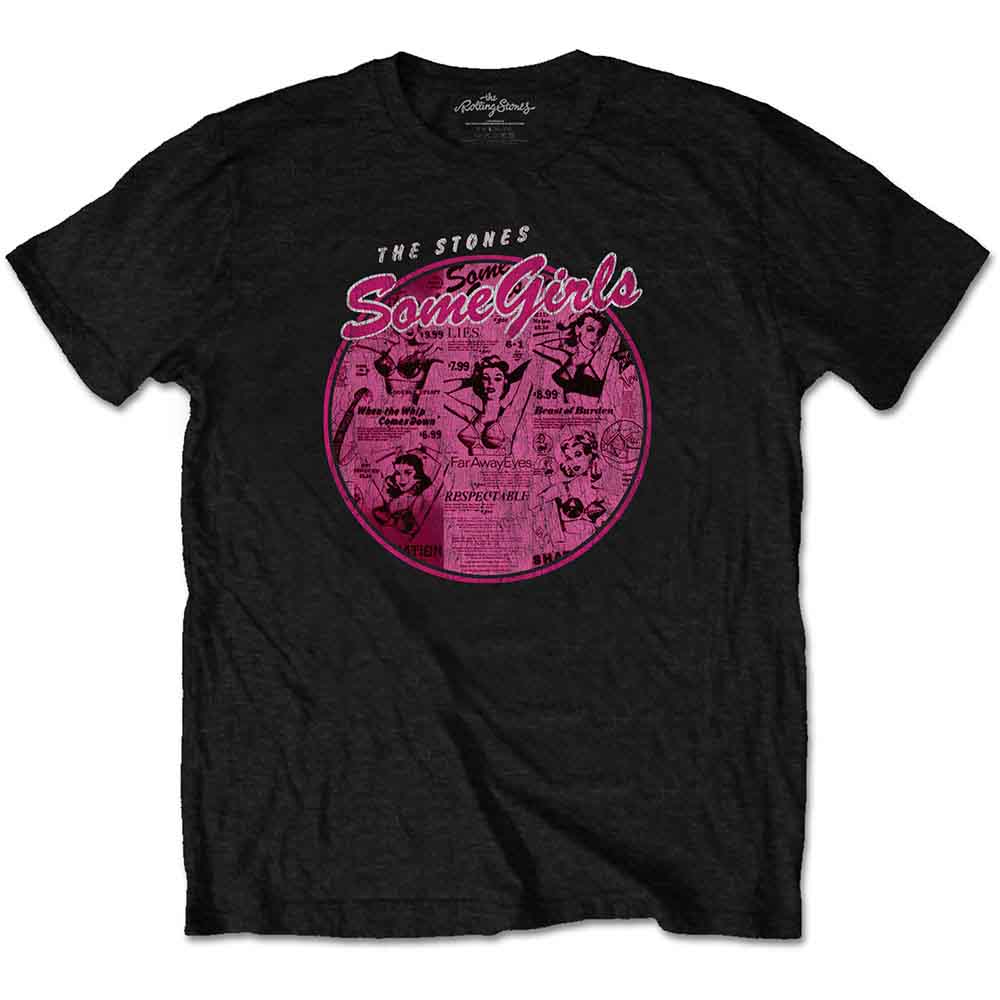 THE ROLLING STONES - SOME GIRLS CIRCLE V.2. - T-Shirt Black