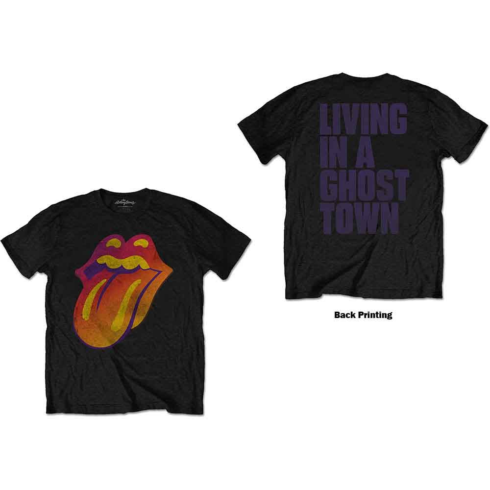 THE ROLLING STONES - GHOST TOWN DISTRESSED - T-Shirt Black