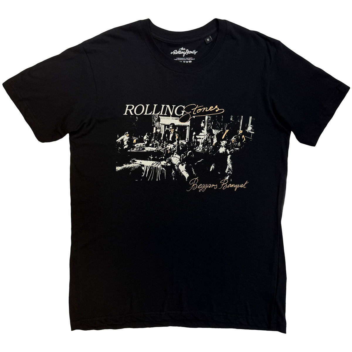 THE ROLLING STONES - BEGGARS BANQUET SCRIPT - T-Shirt Black