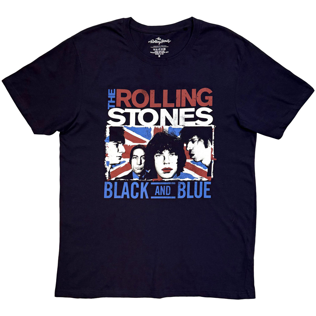 THE ROLLING STONES - BLACK AND BLUE - T-Shirt Navy
