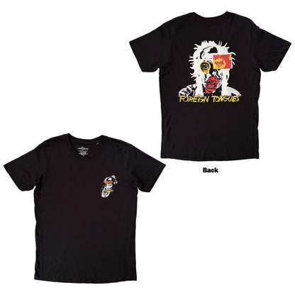 THE ROLLING STONES - FOREIGN TONGUES POCKET LOGO - T-Shirt Black