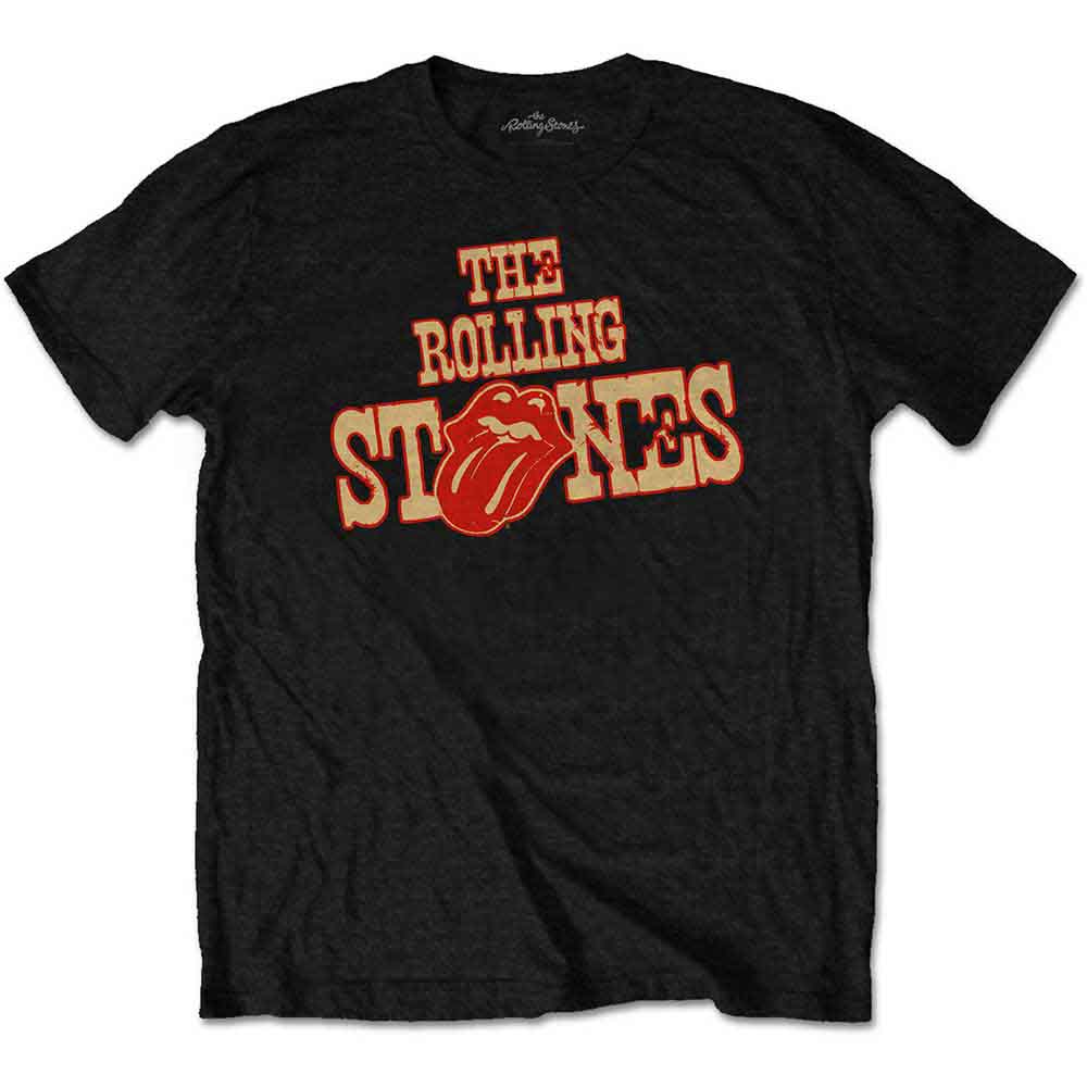 THE ROLLING STONES - WILD WEST LOGO - T-Shirt Black