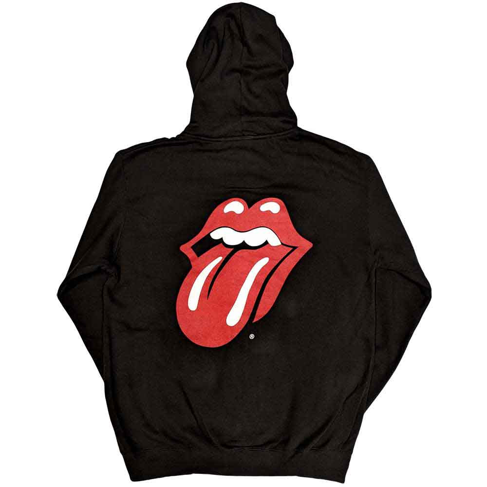 THE ROLLING STONES - CLASSIC TONGUE - Zipped Hoodie Black