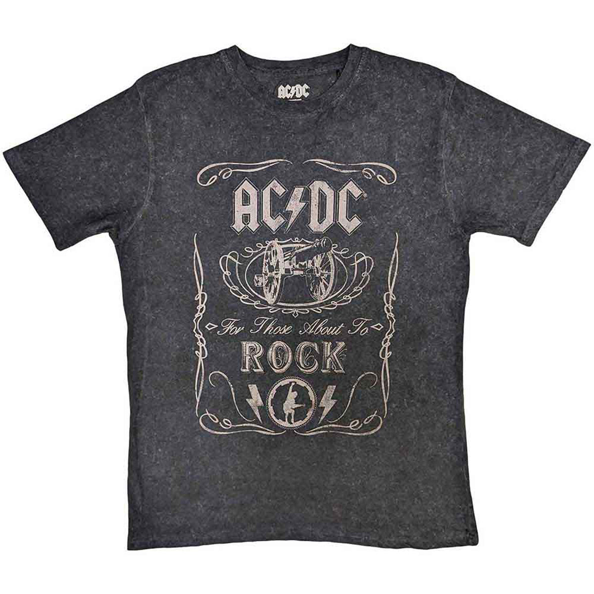 AC/DC - CANNON SWIG - T-Shirt Black (Wash Collection)
