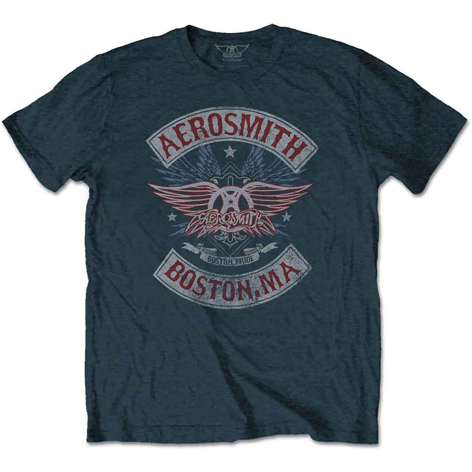 AEROSMITH - BOSTON PRIDE - T-Shirt Blue