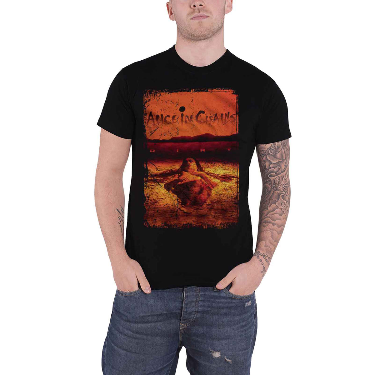 ALICE IN CHAINS - DIRT ALBUM COVER - T-Shirt Black