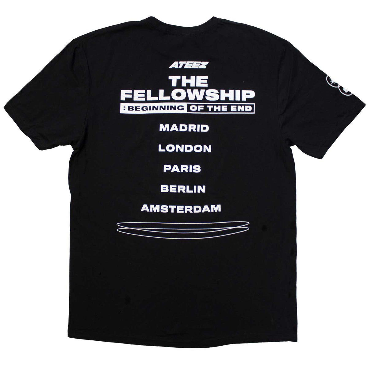 ATEEZ - FELLOWSHIP TOUR EURO PHOTO - T-Shirt Black (Back Print & Ex-Tour)