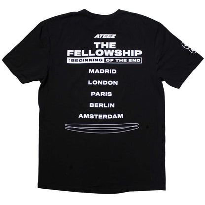 ATEEZ - FELLOWSHIP TOUR EURO PHOTO - T-Shirt Black (Back Print & Ex-Tour)