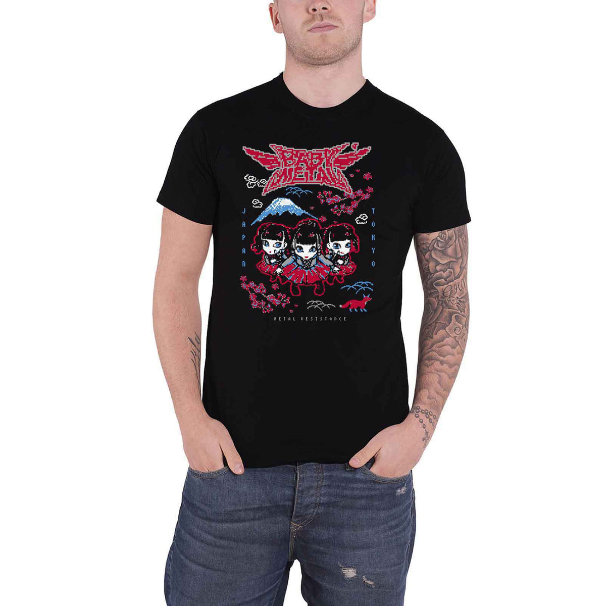 BABYMETAL - PIXEL TOKYO - T-Shirt Black