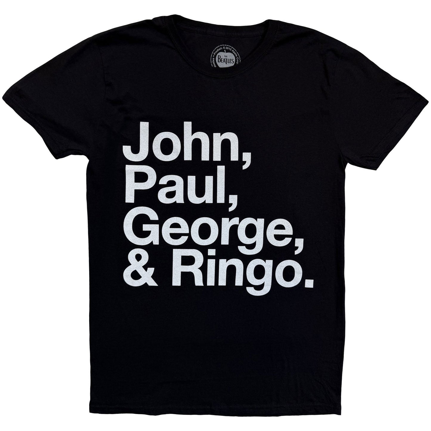 BEATLES, THE - JOHN, PAUL, GEORGE & RINGO - Camiseta Negro