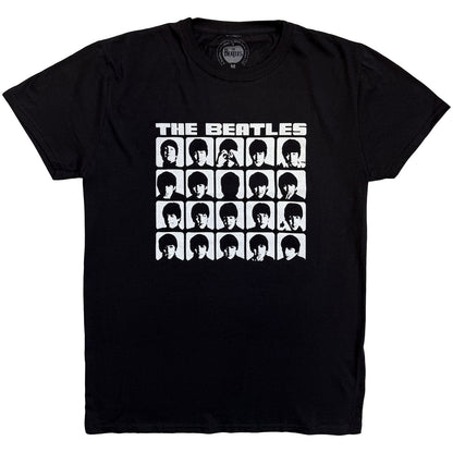 BEATLES, THE - HARD DAYS NIGHT FACES MONO - T-Shirt Black