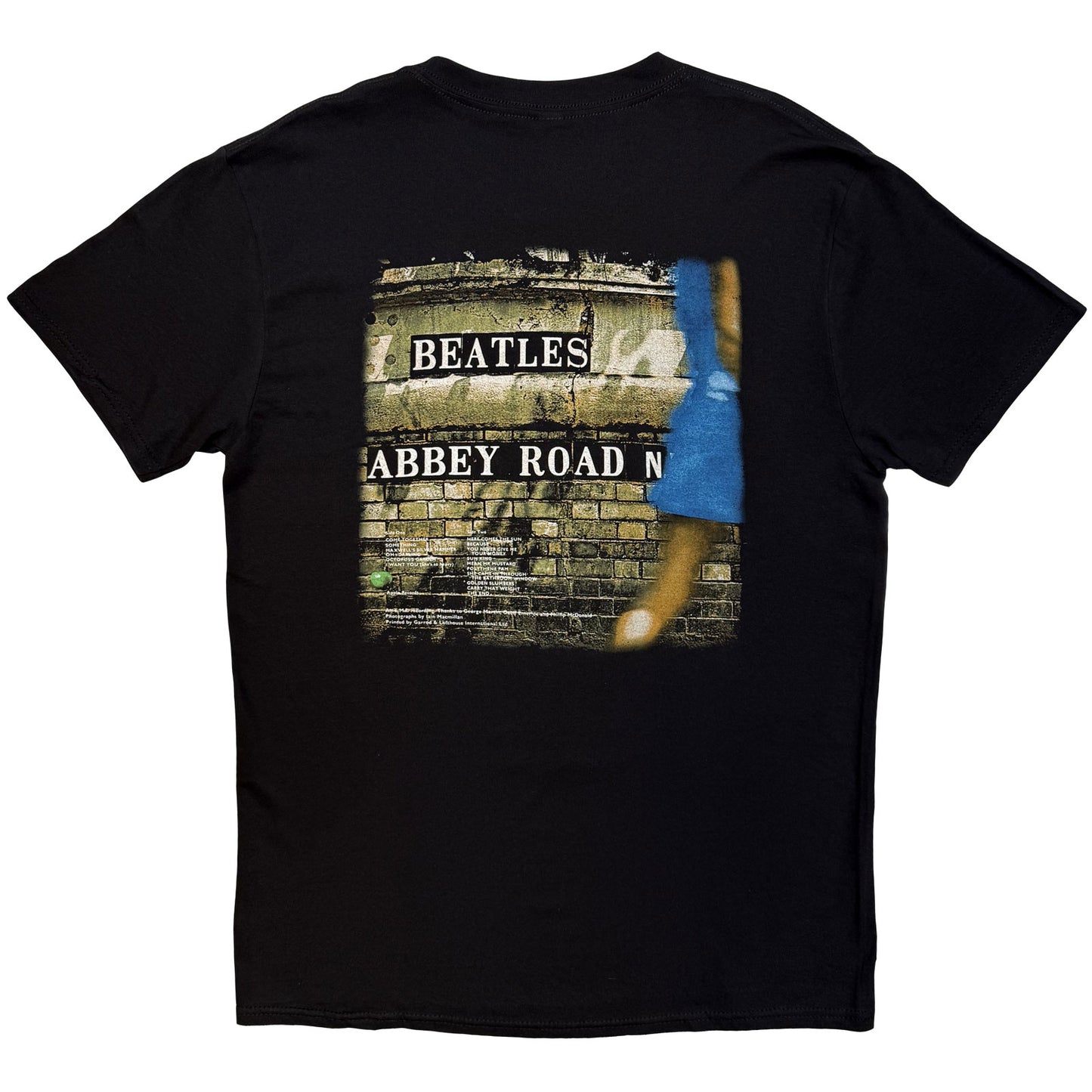 THE BEATLES - VINTAGE ABBEY ROAD - T-Shirt Black (Back Print)