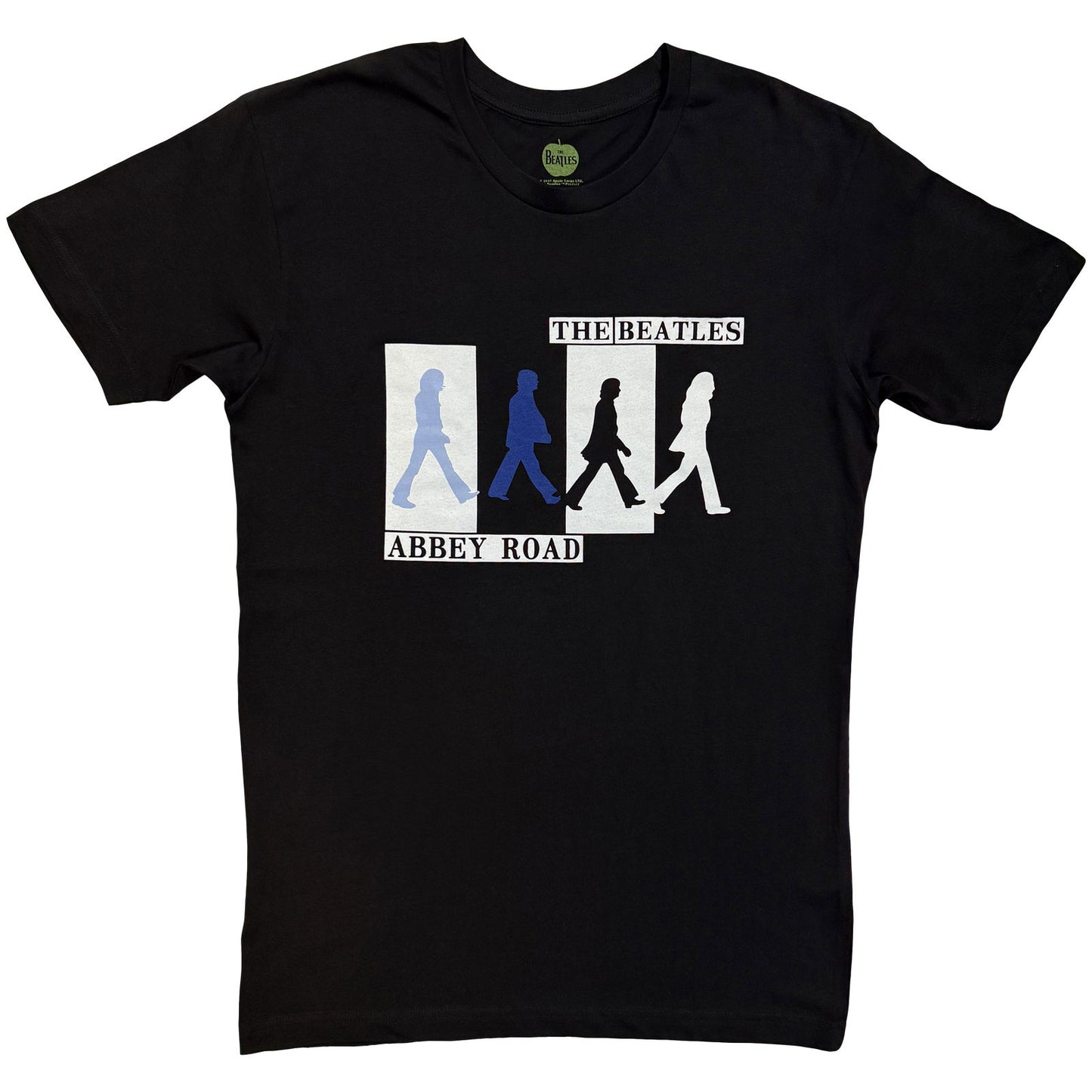 BEATLES, THE - ABBEY ROAD COLOURS CROSSING - T-Shirt Black