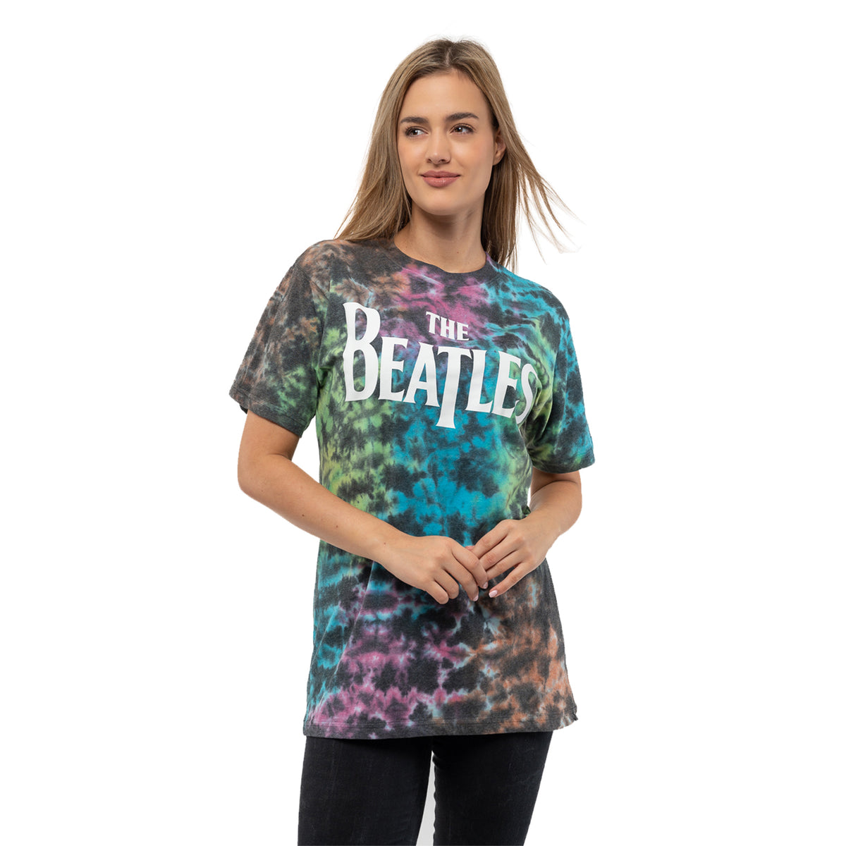BEATLES, THE - DROP T LOGO - T-Shirt Grey (Wash Collection)