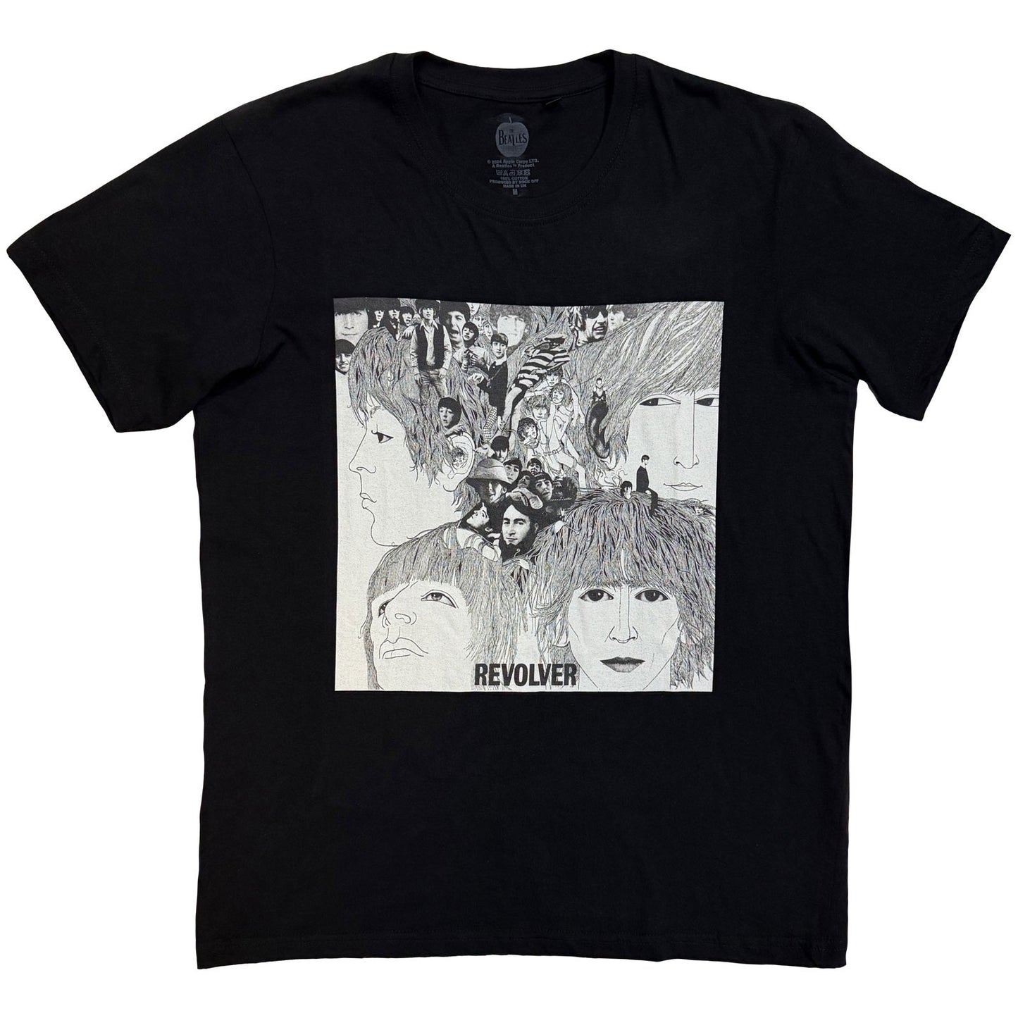 BEATLES, THE - REVOLVER ALBUM COVER - T-Shirt Black